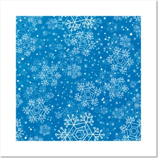 Snowflake pattern Posters and Art